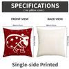 1/4Pcs Christmas Pillow Cover, Elderly, Snowflake, Tree Printed Cushion Cover, Christmas Decoration (Without Pillow Core)