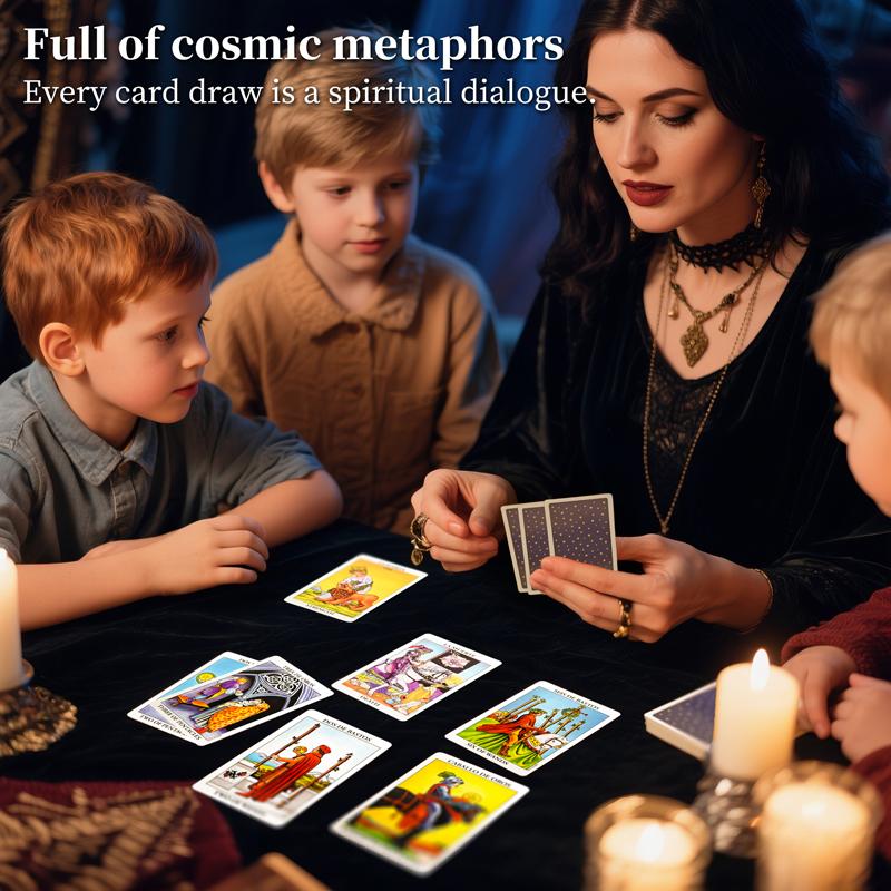 Classic Tarot Cards Oracle Deck For Beginners Divination Tabletop Board Games Family Entertainment Fate Divination Card Game