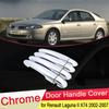 Для Renault Laguna II X74 2002 2003 2004 2005 2006 2007 MK2 Хромированные Накладки на Ручки Двери Внешняя Отделка Колпачки на Дверные Ручки Наклейки Аксессуары