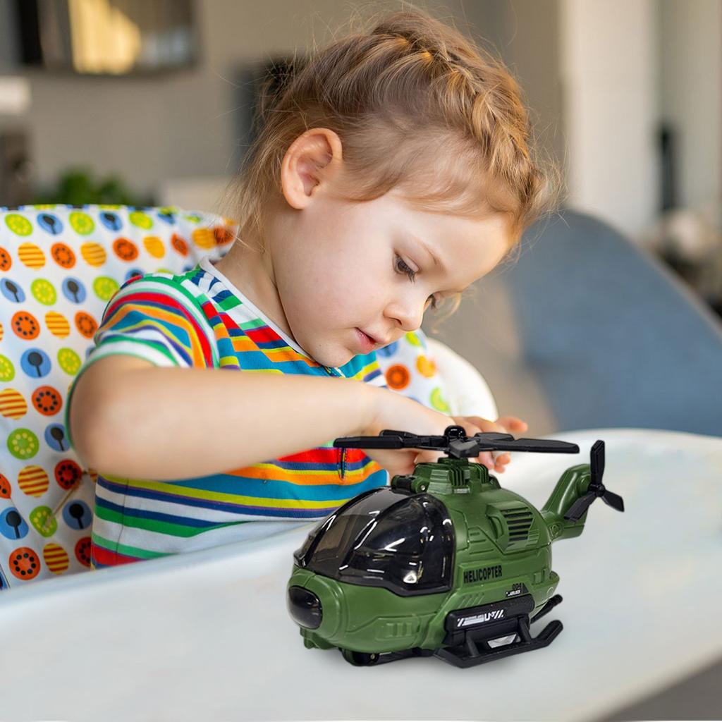 Имитация модели вертолета с вращением, подходит для подарков на день рождения для мальчиков и девочек