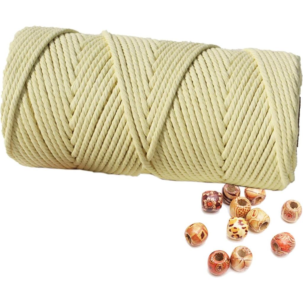 Шнур макраме 4 мм 100 м, хлопковая веревка, веревка, поделки, сделай сам, цветная нить, витой шпагат, ручное шитье, домашнее свадебное украшение