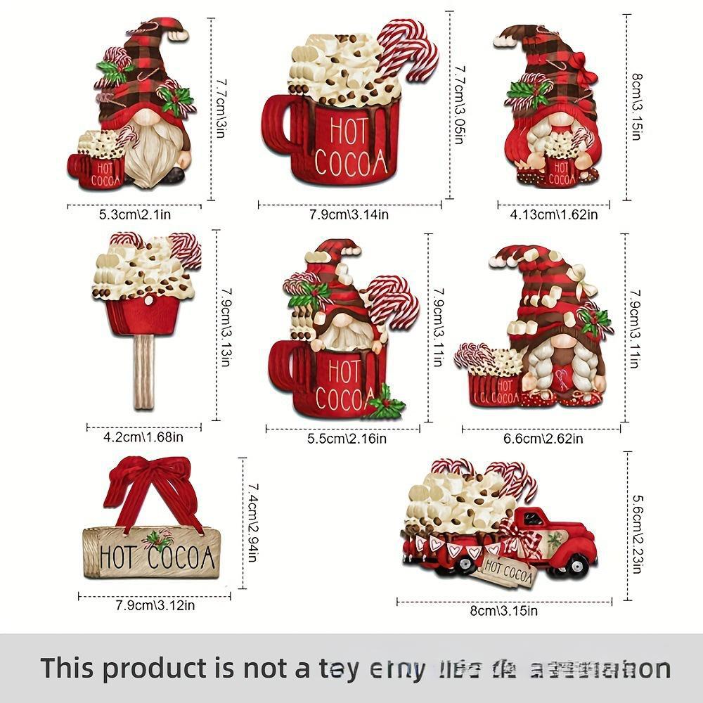 Cross-border gnome Christmas wooden pendant set Christmas tree pendant decoration Home decoration supplies Crafts