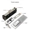 Jingmian Frameless Glass Door Floor Lock