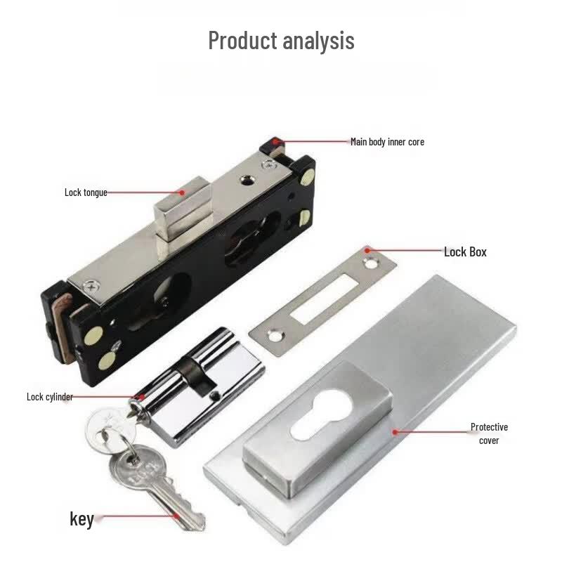 Jingmian Frameless Glass Door Floor Lock