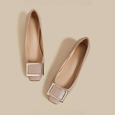 2025 осень новые туфли Мэри Джейн на одинарной подошве с внутренней высотой, женские, из мягкой кожи, с фееричным темпераментом, вечерние туфли, легкие туфли на одинарной подошве с открытым мыском