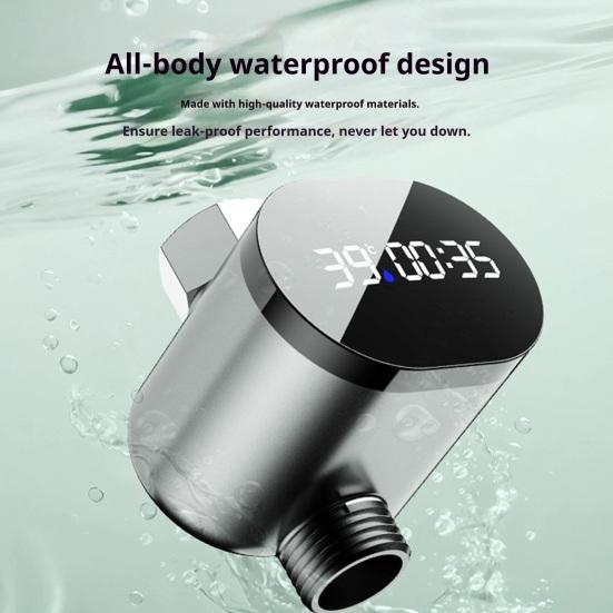 Измеритель температуры душа Точный тестер мониторинга температуры воды со светодиодным дисплеем Гидроэнергетический Водонепроницаемый Термометр для ванны Безопасный датчик