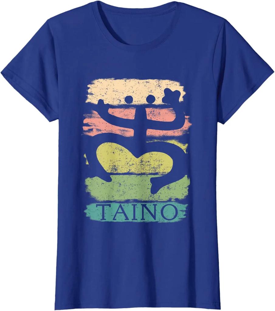 Vintage Paint Distressed Puerto Rico Taino Coqui Symbol Gift TShirt Summer Casual 100 Cotton ONeck Short Sleeve Mens T Shirt