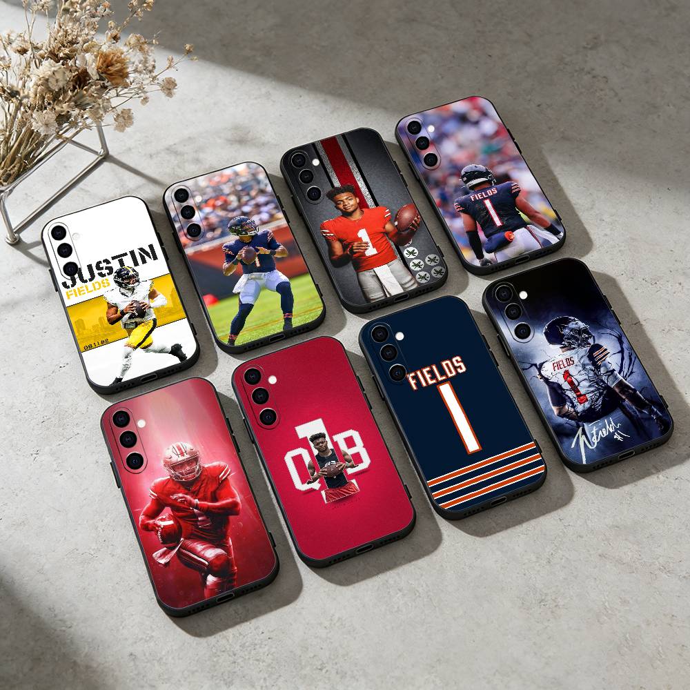 J-Justin Fields 1 Обои Чехол для телефона для Samsung Galaxy A20,21s,22,31,32,52,53,72,73,80,91 Мягкий Черный Корпус