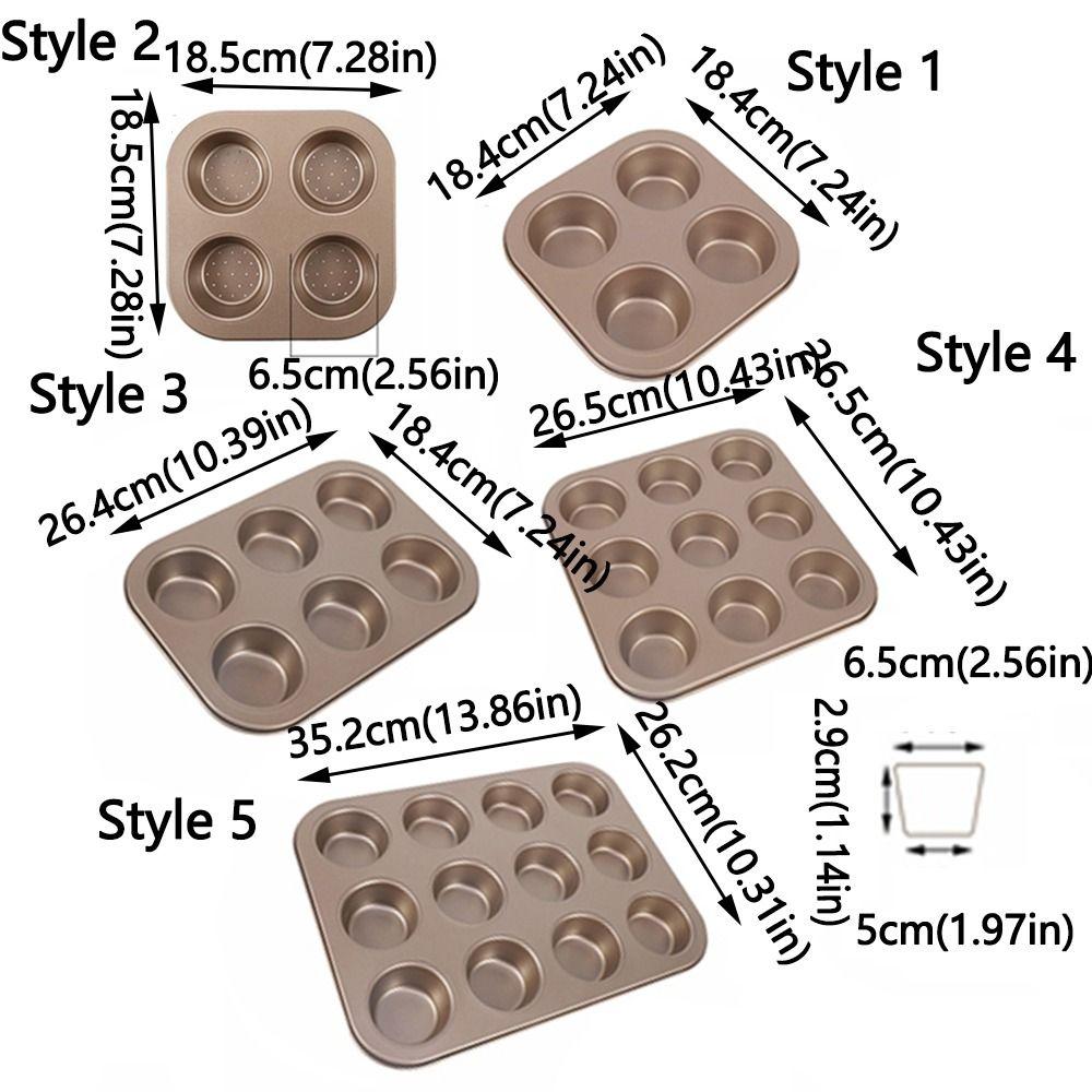 Сделай сам Маленькая форма для маффинов 4/6/9/12 ячеек Форма для выпечки кексов Поднос для десертов маффинов Принадлежности для выпечки