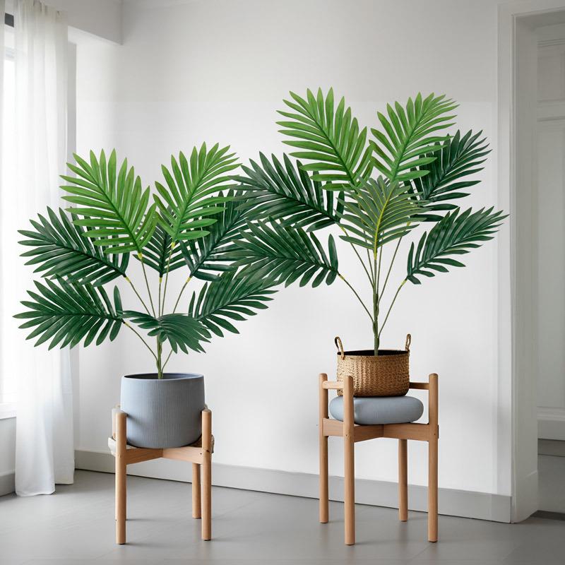 Artificial Green Plants: Large Banana Leaves, Monstera, Spring Feather, Areca Palm & Fan Tail Palm for Home and Garden Decor