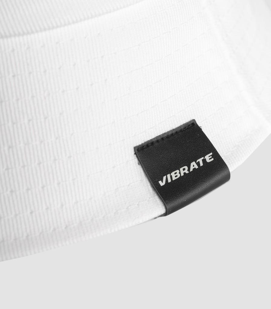 VIBRATE Настоящая хлопковая панама-ведро (белый)