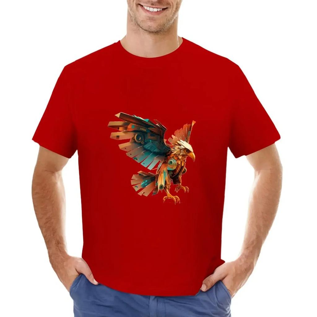 mechanical robot Eagle T-shirt new edition quick drying men clothes