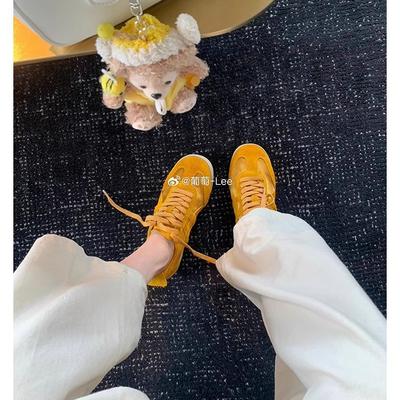 Виноградная мать тот же стиль ретро модная цветовая гамма шнуровка повседневный стиль универсальные моральные тренировочные туфли женские спортивные маленькие белые туфли