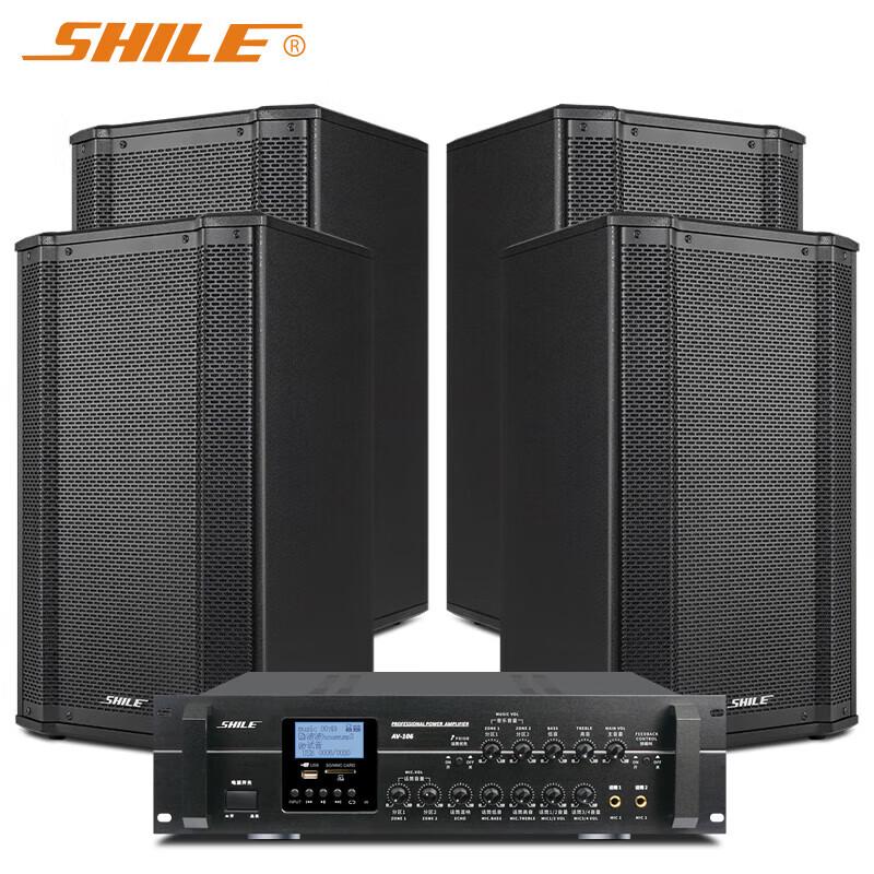 SHILE 10-inch Wall-mounted Conference Audio System with Amplifier CN plug (adapter included)