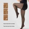 High-Transparency Fleece-Lined Black Silk Plus Size Stockings: Warm, Thickened, Hip-Lifting Pantyhose for Autumn/Winter.