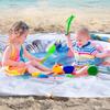 1 Набор Детский Плескательный Бассейн Пляжное Одеяло с Сумкой для Колышков Легкий Портативный Складной 2-в-1 Летние Каникулы Малыши Плескательный Бассейн Уличный Коврик для Кемпинга