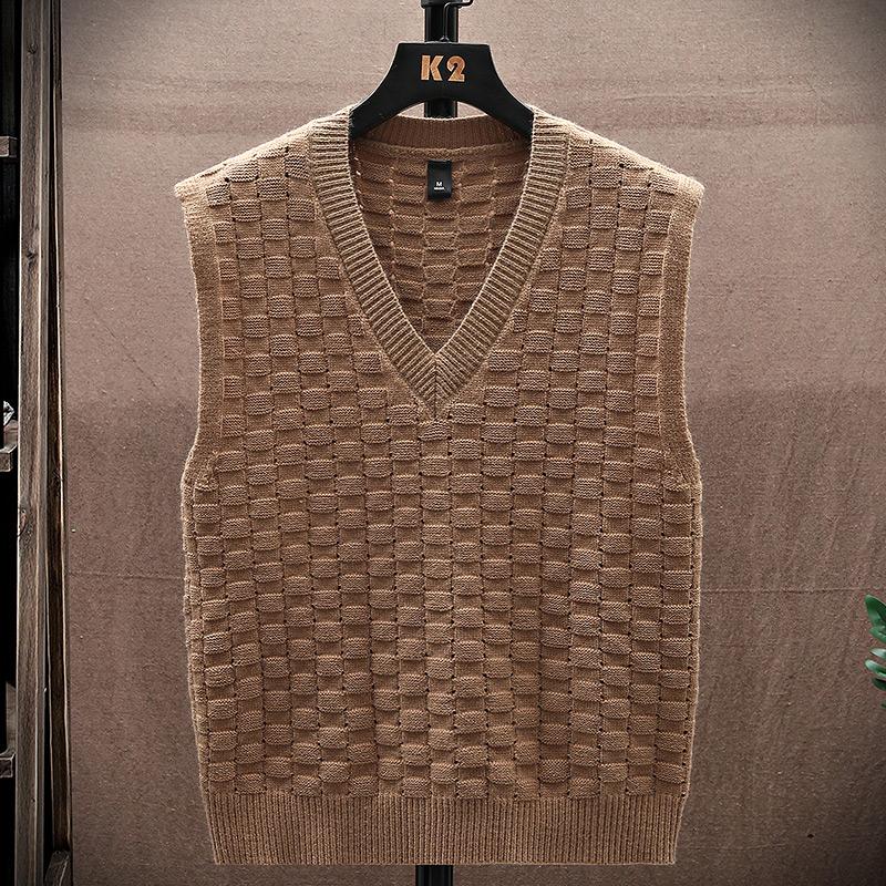 Свитер Майка Мужской жилет Подкладка Свитер без рукавов с v-образным вырезом Свитер Пара теплый жилет 15 различных форм цветов в разных цветах