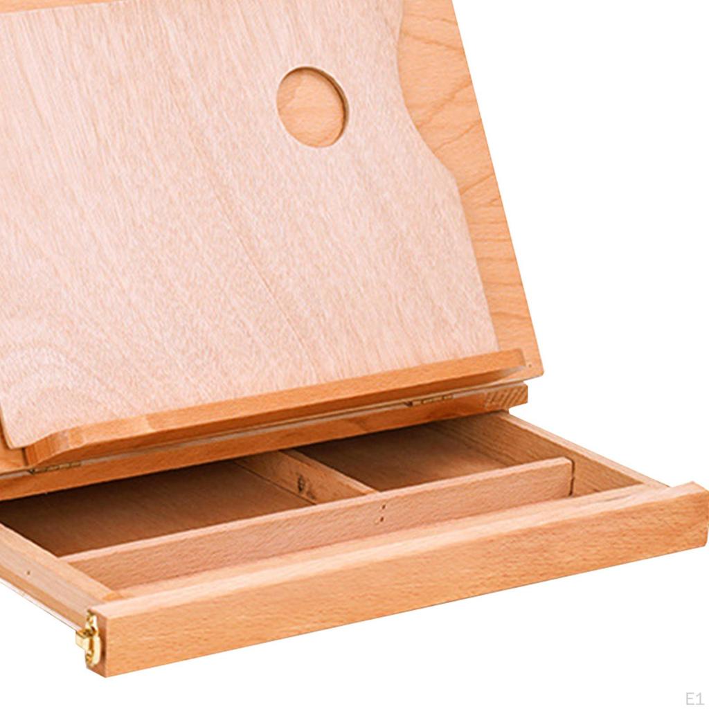 Деревянная мольбертовая коробка, складная коробка для хранения картин для рисования, составления поваренной книги