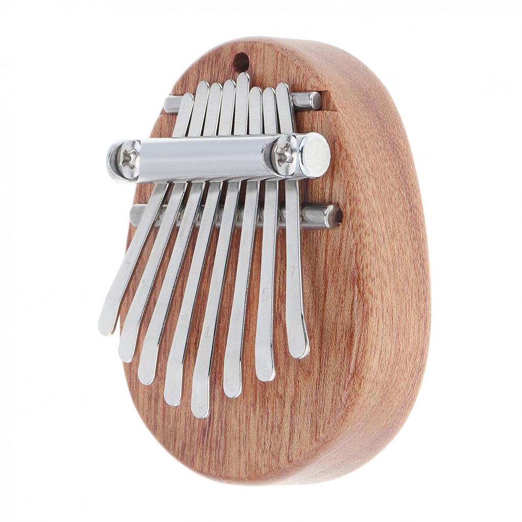 Mini 8 Key Kalimba Water Drop Shape Thumb Piano Mbira Hanging Decoration Instrument