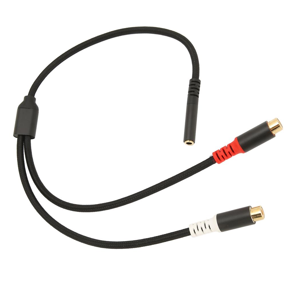 3,5 мм гнездо на 2 RCA гнездо кабель 2-сторонняя передача 24K позолоченный HiFi стерео RCA Y-разветвитель кабель