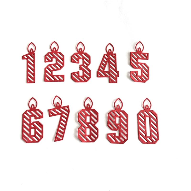0-9 Number Cutting Dies for Photo Scrapbooking Card Making Decorations Embossing Stencils Carbon Steel Die Cuts