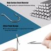 Fishing Hooks 50Pcs Fishing Jigging Hook Carp Eye Worm Barbed Inline Hooks Saltwater High Carbon Steel Fishing Accessories