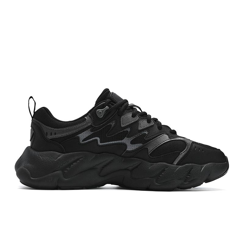 New FILA FERN 2 Abrasion Resistant, Breathable, Lightweight Low Top Casual Shoes Men's Black F12M541135FBM