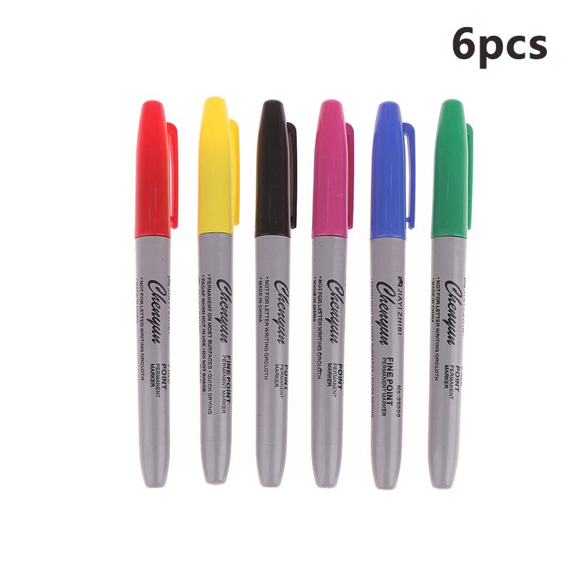 6/12 шт. микроблейдинг стираемый маркер для кожи ручка для татуировки эскиз перевод для боди-арта макияж аксессуары офис учеба принадлежности