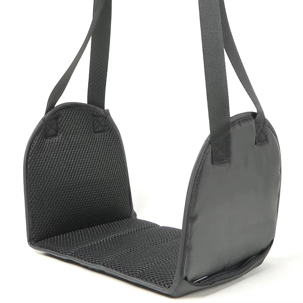 Removable Pad Outdoor Foot Hammock Comfortable Adjustable Strap Portable Footrest Flannel Mesh Leg Comfort Mat Car Essential