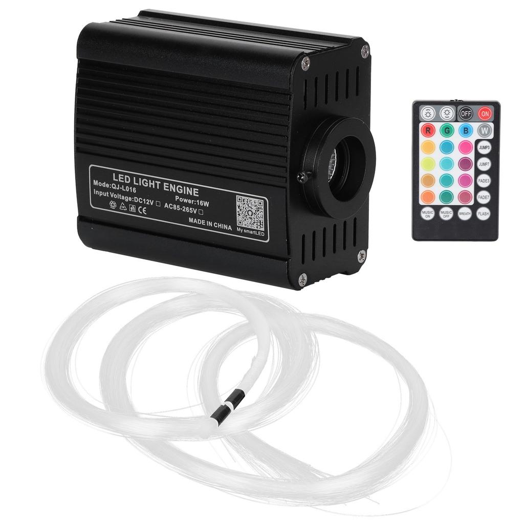 16W Fiber Optic Light RGBW LED Ceiling Light Kit APP Control with 2m Fiber Optic Cable