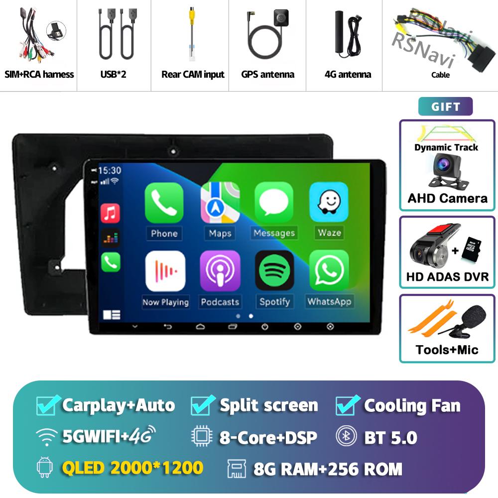 Android 14 Carplay Car Radio для Citroen C5 2009 Мультимедийный видеоплеер Навигация GPS Стерео 2Din DVD AI Voice 360 Камера DSP