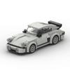 Car Assembly Model MOC for LEGO Porsche 911 - Light Grey DIY Small Particle Building Blocks