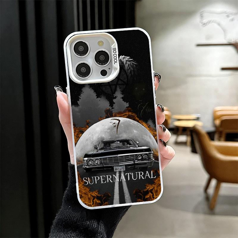Мягкий чехол для телефона Ангел Кастиэль Сверхъестественное для iPhone 15 16 17 Pro Max 17Air 16E 14 Plus 13 12 Mini Ударопрочная задняя крышка