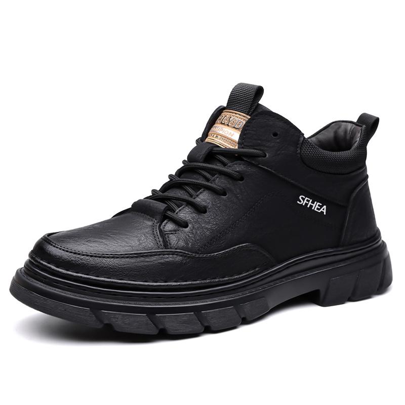 Men Martin Boots High Top Shoes Winter Walking and Commuting Casual Outdoor Travel Seasonal Everyday Footwear Sizes 38-44