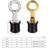 Snap-Handle Drain Plug – 316 Stainless Steel & Brass, Fits 3/4" 1" 1-1/4" Holes, Cam-Lock Marine Boat Drain Plug