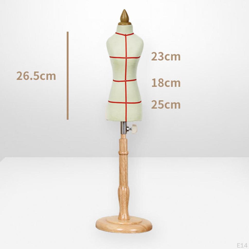 Doll Dress Display Holder Model Tailor Stand for Dollhouse Accessories Mini Size