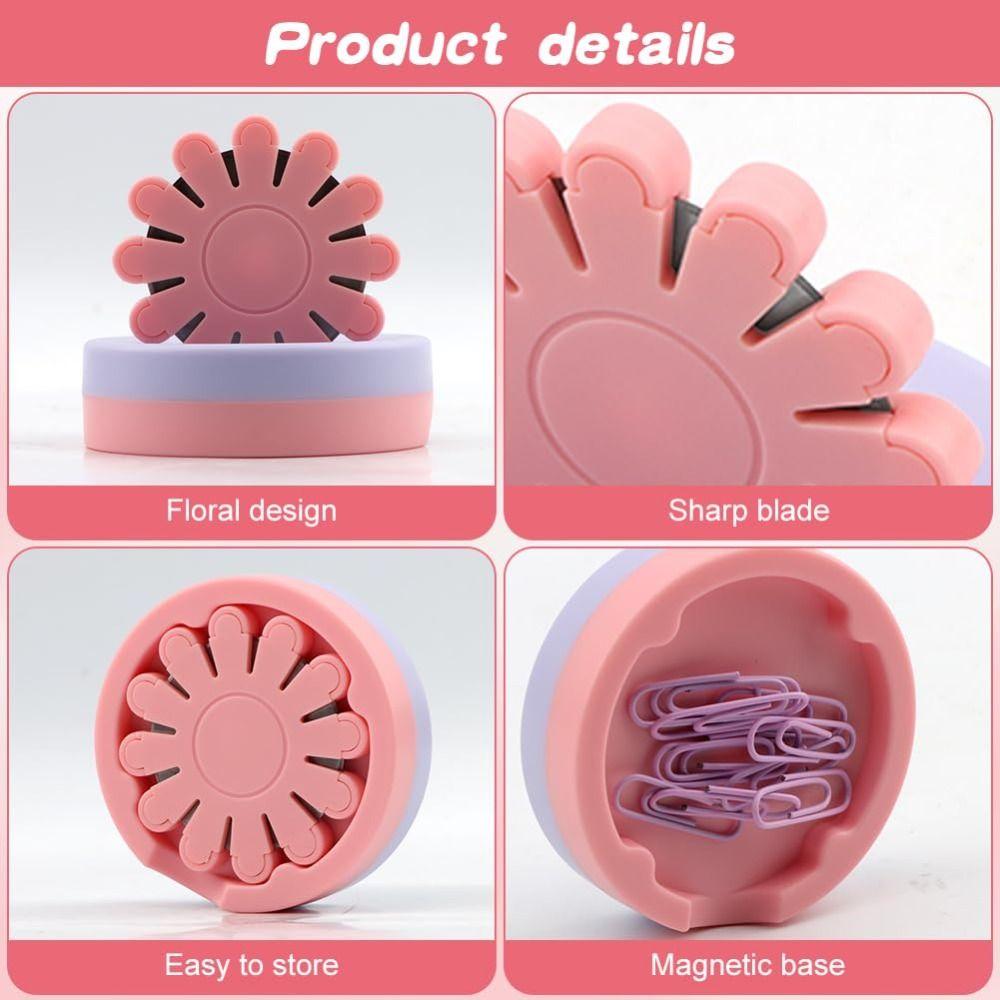 New Magnetic Bottom Thread Cutter Embroidery Thread Trimming Magnetic Pins Holder Removal DIY Blade Saver Tool For Sewing Seam