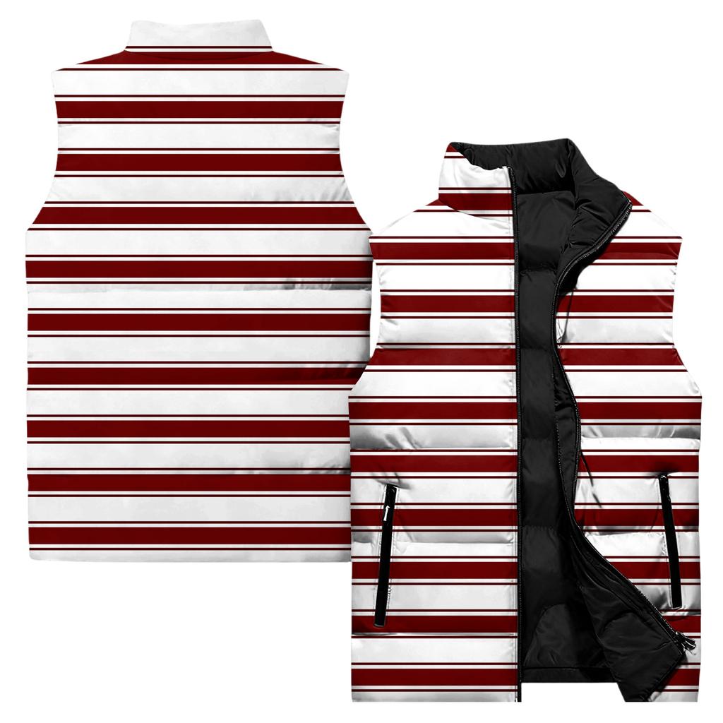 Ladies' Casual And Fashionable Sleeveless Vest Conventional Pattern Cotton Jacket