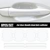 8pcs Invisible Car Door Bowl Handle Protective Sticker Anti-collision Car Decals