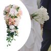 Wedding Bouquet for Bride Bridesmaids, Cascading Bridal Bouquet, Artificial Flowers Waterfall