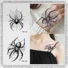 Временная тату-наклейка Паук, Реалистичный водостойкий дизайн, Полуперманентная, держится 15 дней, Страшная фейковая татуировка на Хэллоуин