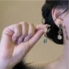 Elegant Asymmetric Earrings Zircon Vintage Earrings Gift Drop Dangle Earrings  Women