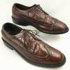Винтажные туфли UFCW Union Made in USA Long Wingtip Коричневые Размер 10E (27,5-28,0) О'Салливан Каблук Мужской(ИСПОЛЬЗОВАЛ)