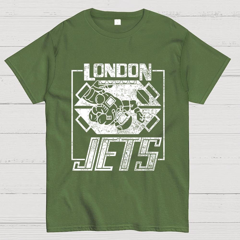 London Jets Unisex 100% Cotton Summer Casual Cool Loose T-Shirt
