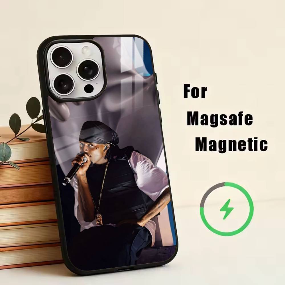 Чехол rage Playboi Carti для iPhone 17, 16, 15, 14, 13, 12, 11 Plus, Pro, магнитный, для беспроводной зарядки Magsafe