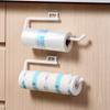 Plastic Tissue Holder Hanging Toilet Roll Paper Holder Towel Rack Cabinet Door Hook Holder Kitchen Organizer
