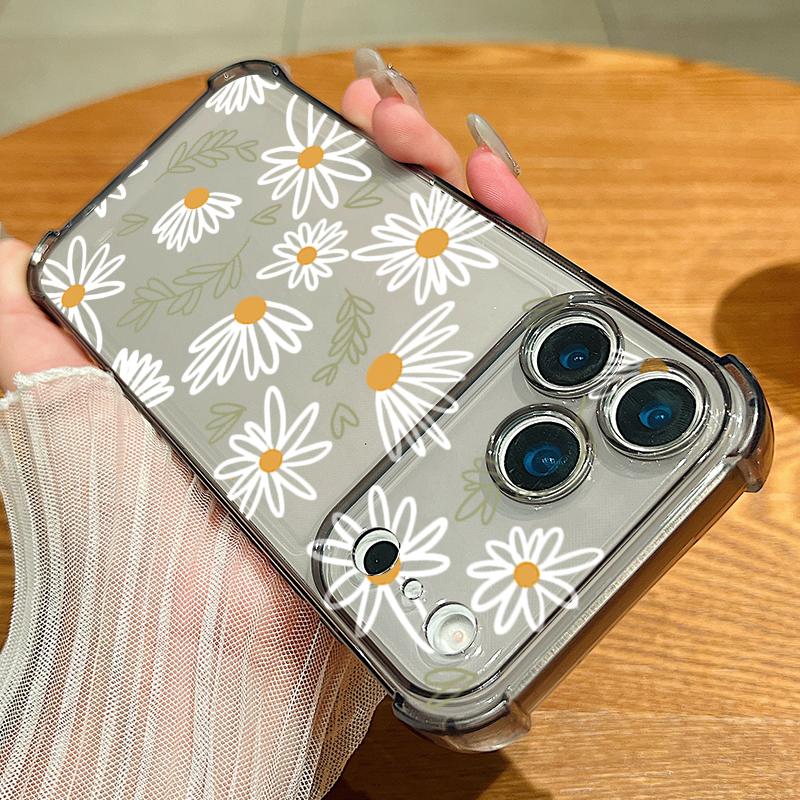 Delicate Garden Print Design For iPhone 17 Air 16 15 14 Pro Max 13 12 11 ShockProof TPU Soft Case Cover