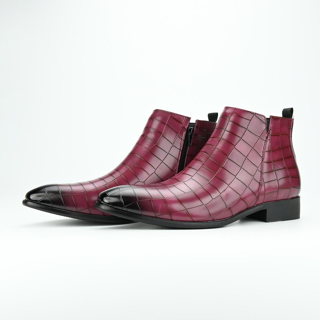 Модные мужские ботинки челси Высококачественные мужские туфли с квадратным носком Универсальные модные мужские короткие ботинки Трендовые кожаные ботильоны Botas Hombre