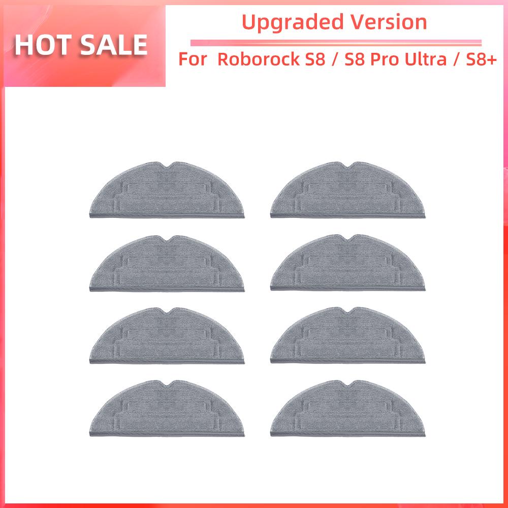 Совместимость с Roborock S8 / S8 Pro Ultra / S8+ Робот-пылесос Основная боковая щетка Фильтр HEPA Насадка для швабры Пылесборник Аксессуары Запасная часть