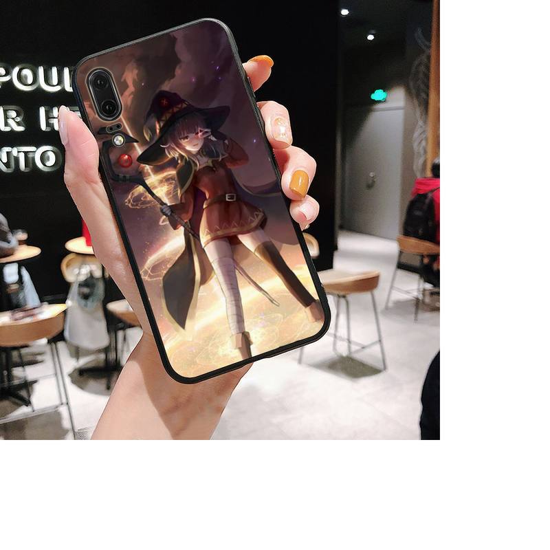 Чехол для телефона японского аниме Konosuba Megumin для Huawei P30 plus P8 lite P9 lite, чехол для Psmart P20 pro P10 lite
